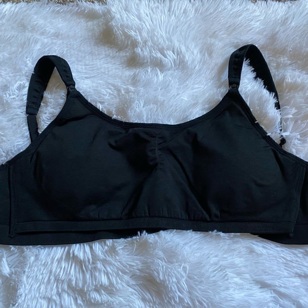 Nursing Bra Size Large Black‎